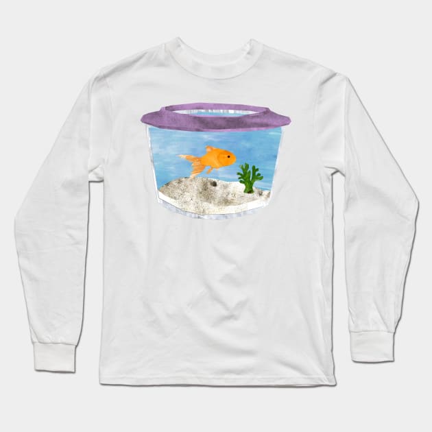 Goldfish Long Sleeve T-Shirt by Babban Gaelg